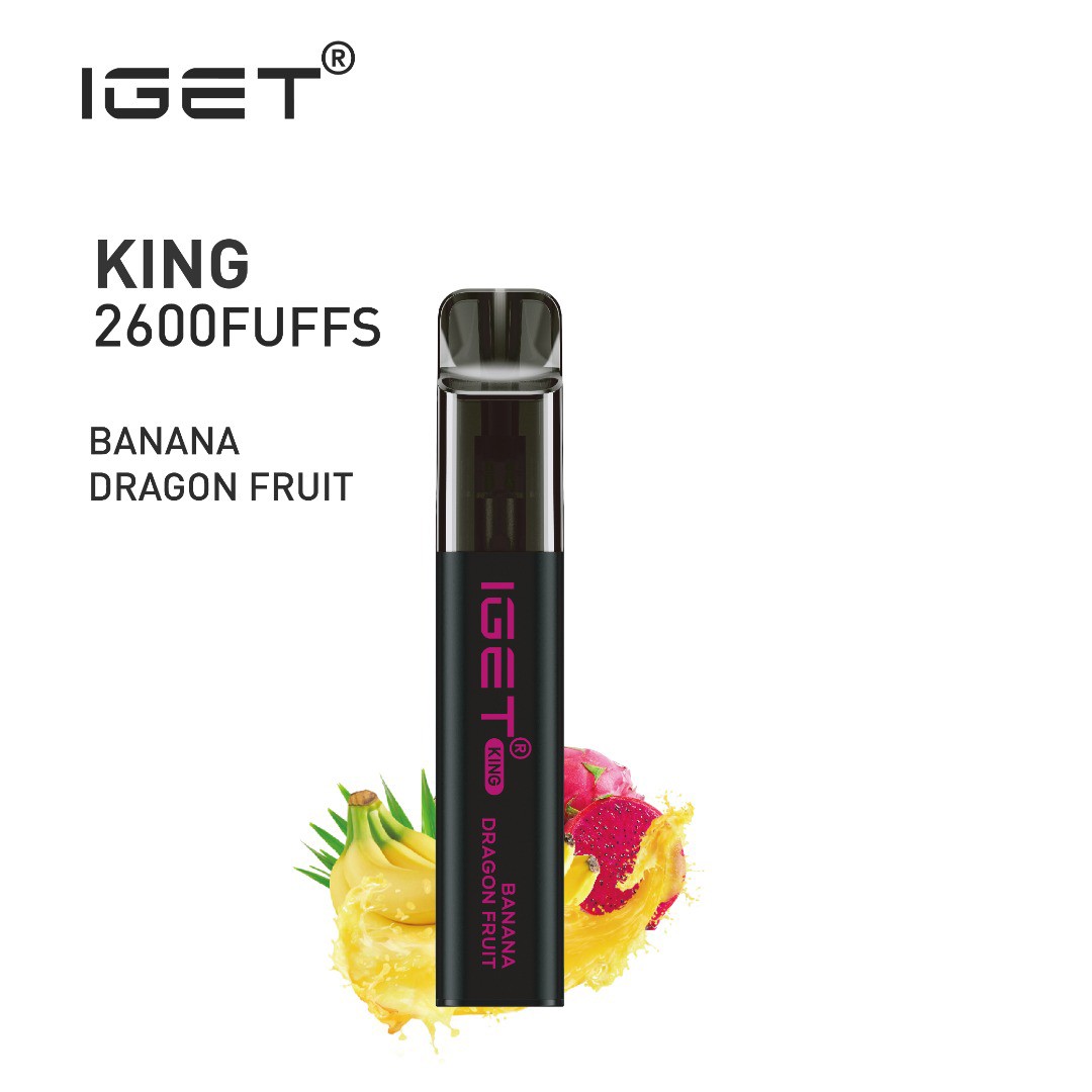 IGET KING – BANANA DRAGON FRUIT – 2600 PUFFS